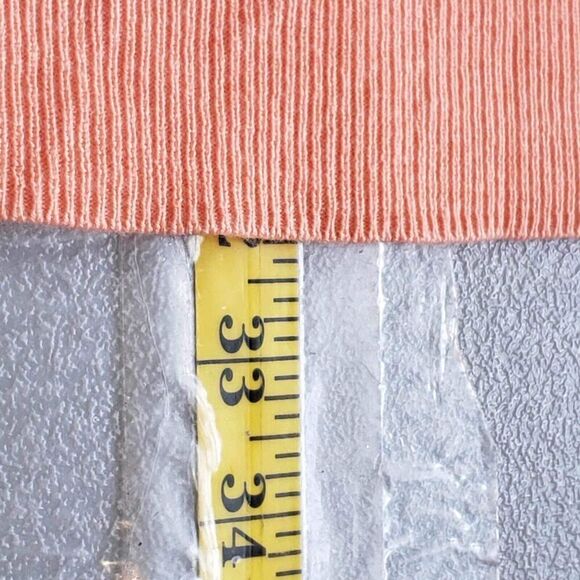 Talbots Cardigan Sweater Peachy Pink Womens Size L Large Long Open Front Cotton - Picture 9 of 10